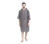ALLEN & MATE Poncho de Surf à Capuche 100% Coton - Peignoir de Change Absorbant Plage & Piscine pour Homme et Femme