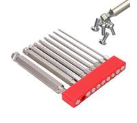 Allen Wrench Drill Bits - S2 Alloy Steel 10cm, Ball End Hex Set, 9 Piece Magnetic Tips | Precision Torque Drive Design, Magnetic Hex Bits, Hexs Screwdriver Set For Glass, Wood, Metal, Stone