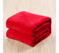 Allence Couverture Polaire Flanelle Microfibre Hiver Chaude 180X200CM - Couverture De Lit Douce Et éPaisse Plaid De Canapé (Rouge, 120X200cm)
