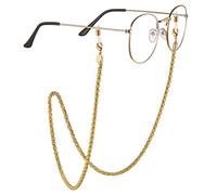 AllenCOCO Chaîne de lunettes de soleil pour femme - Chaîne de lunettes en or 14 carats autour du cou, 14 Lumineux, taille unique