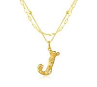 AllenCOCO Collier avec lettre à bulles en or 14 carats pour femmes et filles, collier délicat avec initiale sur ballon personnalisé pour femmes, adolescentes, filles, cadeau d'anniversaire, Or jaune