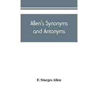 Allen's Synonyms And Antonyms