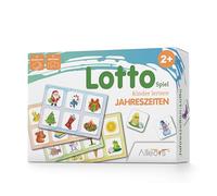 ALLEOVS® Loto pour Enfants Saisons pour Enfants à partir de 2 Ans - Jeu éducatif pour Apprendre Les Saisons avec 72 jetons - Jeux pédagogiques pour Apprendre la Nature et Les fêtes