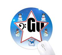 aller de l'avant des basses expression bonhomme de neige, tapis de souris série star mat