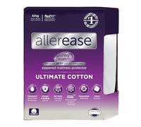 Aller-Ease Protège-Matelas, mélange de Polyester, Blanc, King Size