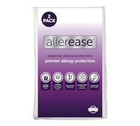 Aller-Ease Protège-Oreiller Ultime, 88 % Polyester, 12 % Nylon, Blanc, très Grand lit