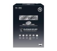 AllerEase Platinum Protège-Matelas imperméable à Fermeture éclair à 360 degrés avec Fermeture éclair à 360 degrés pour équilibrer la température Dessus en Peluche Luxueux Lavable en Machine (Blanc)