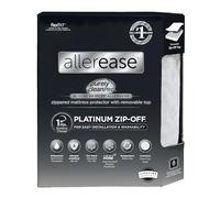 AllerEase Platinum Zip Off Top Protège-Matelas imperméable, Complet, Fermeture éclair à 360°, barrière Contre Les allergènes, équilibrage de température, Peluche Douce, séparée, Lavable en Machine
