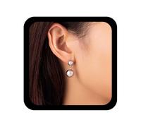 Allereya Boucles D'oreilles Boho En Métal Boules Pendantes Boucles D'oreilles Goutte D'argent Boucle D'oreille Boule Polies Boucle D'oreille Clou Bijoux Minimaux En Perles Pour Femmes