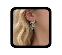 Allereya Boucles d'oreilles de nuages de pluie Boucles d'oreilles à goutte de pluie Boucle de cloud argenté Boucle de gouttelettes en résine Mémoraire Souffle d'été Bijoux pour les femmes