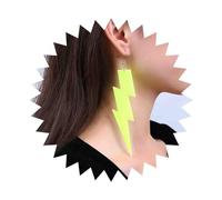 Allereya Boucles D'oreilles Éclair Acrylique Boucles D'oreilles Tonnerre Résine Boucles D'oreilles Tonnerre Jaune Boucles D'oreilles Éclair Pour Femmes Et Filles (jaune)