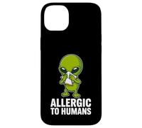 Allergic to Humans Funny Alien Introverti Humour Coque pour iPhone 14 Plus