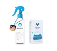 Allergoff Kit Spray 400ml et Détergent 120ml - Pour Matelas et Textiles - Idéal pour l'utilisation avec la Literie pour Personnes Allergiques