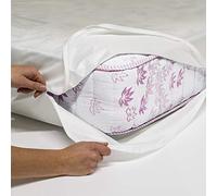 Allergosystem Queen Size, Polyester, Blanc, 160x190x20cm