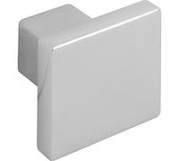 ALLES IM GRIFF Bouton de porte de placard 30 x 30 mm - Bouton de meuble profondeur 24,5 mm - Zinc moulé sous pression chromé poli