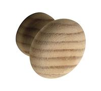 ALLES IM GRIFF Bouton pour armoire Hemera Ø 30 mm - Bouton de meuble en bois de pin brut - Profondeur 28 mm