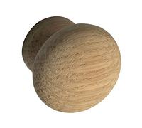 ALLES IM GRIFF Hemera Bouton de meuble en bois de chêne brut Ø 35 mm Profondeur 28 mm