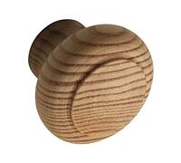 ALLES IM GRIFF Hylas Bouton de meuble robuste en bois de pin brut Ø 32 mm Profondeur 25 mm