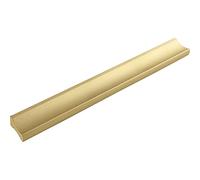 ALLES IM GRIFF Poignée de meuble Alto LA 128 mm - Poignée de tiroir plate Largeur 150 mm - Idéal pour tiroirs Aluminium doré mat