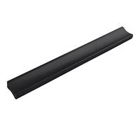 ALLES IM GRIFF Poignée de meuble Alto LA 128 mm - Poignée de tiroir plate Largeur 150 mm - Idéal pour tiroirs Aluminium noir mat