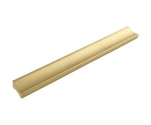 ALLES IM GRIFF Poignée de meuble Alto LA 128 mm - Poignée de tiroir plate Largeur 150 mm - Idéal pour tiroirs Aluminium doré mat