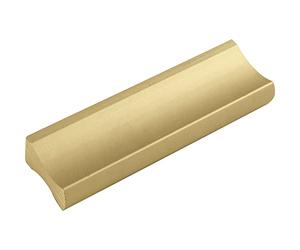 ALLES IM GRIFF Poignée de meuble Alto LA 32 mm - Poignée plate de tiroir largeur 58 mm - Idéal pour tiroirs, aluminium doré mat