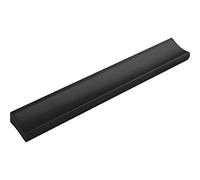 ALLES IM GRIFF Poignée de meuble Alto LA 96 mm - Poignée de tiroir plate Largeur 120 mm - Idéal pour tiroirs Aluminium noir mat