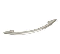 ALLES IM GRIFF Poignée de meuble Cardea LA 128 mm - Poignée arquée Largeur 188 mm Meubles Zinc moulé sous pression Effet acier inoxydable