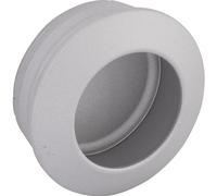 ALLES IM GRIFF Poignée de porte coulissante Zaran - Diamètre : 36 mm - Zinc moulé sous pression - Couleur aluminium