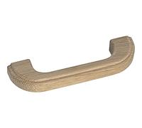 ALLES IM GRIFF Poignée en bois Otama LA 96 mm Largeur 112 mm - Poignée de meuble en bois de chêne brut