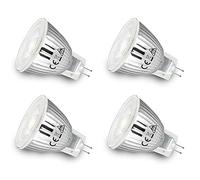 Allesgute Lot 4 Ampoules LED GU4 MR11, 5W 12V 400LM Blanc Naturel 4500K Remplacement 45W Halogène Non Dimmable Économie d'Énergie