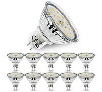 Allesgute Lot de 10 Ampoules LED MR16 GU5.3 12V, Blanc Naturel 4500K, 5W Équivalent à 45W Ampoule Halogène, Spot LED MR16 Lumineux 480LM, Angle Faisceaux 120° Ø50x45mm, Non Dimmable