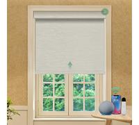 Allesin Stores électriques Rechargeables sans perçage avec télécommande, 100% Occultation, sur Mesure, compatibles Alexa Via Bridge WiFi, Largeur (60-210 cm)