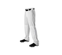 Alleson Athletic Men's Baseball Pants with Braid, White/Purple, Small