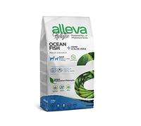 ALLEVA - Croquettes Poisson + Hemp Seeds & Aloe Vera Holistic - Alimentation Chien Medium/Maxi - Sac Croquettes 2kg