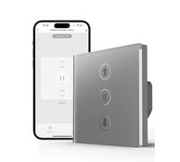 Allevoi Interrupteur Volet Roulant Connecté WiFi, Interrupteur Tactile de Stores Contrôle Intelligent via App SmartLife, Commande Vocale Alexa/Google, Minuterie Programmable (Fil Neutre Requis)