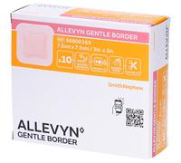 Smith & Nephew Pansement hydrocellulaire Allevyn Gentle Border mousse douce 7,5 x 7,5 cm 10 pièces
