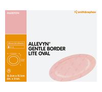 Allevyn Gentle Border Lite Oval Adhésif 15,2x13,1cm Pièces 10 (66801014)