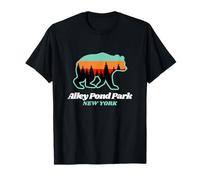 Alley Pond Park New York Famille Randonnée Ours d'été T-Shirt