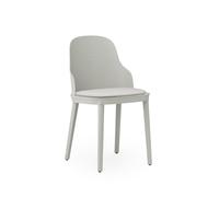 Allez Chaise de Salle à Manger Toile Rembourrée Gris Chaud
