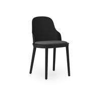 Allez Chaise de Salle à Manger Toile Rembourrée Noir