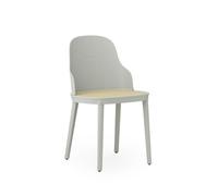 Allez Chaise de Table à Manger m. Wicker Warm Gris