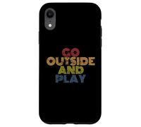 Allez dehors et jouez au rétro vintage des années 70 Coque pour iPhone XR
