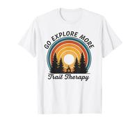 Allez, explorez, Plus Trail Therapy rétro, Camping en Plein air T-Shirt