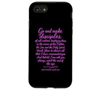 Allez Faire des Disciples Matthieu 28:19 Verset biblique Écriture Prier Coque pour iPhone SE (2020) / 7/8