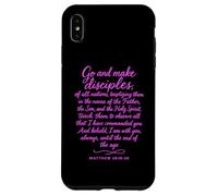 Allez Faire des Disciples Matthieu 28:19 Verset biblique Écriture Prier Coque pour iPhone XS Max