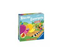 Allez les escargots - Plateau parcours, course - Animaux en bois, Des colores - Jeu societe Enfant, Maternelle - Set Jouet et carte