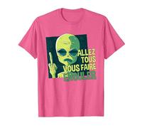 Allez Tous Vous Faire Enculer T-Shirt, Homme, Rose Chiné, 3XL