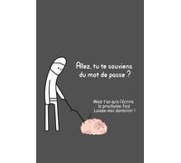 Allez tu te souviens du mot de passe: Mettez Vos Adresses Internet Et Codes Secrets En Sécurité | Carnet de mots de passe Alphabétique A rempir | ... pour les amnésiques | 110 Pages petit format