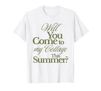 Allez-Vous Venir à Mon Chalet cet été ? Vert Vieilli T-Shirt